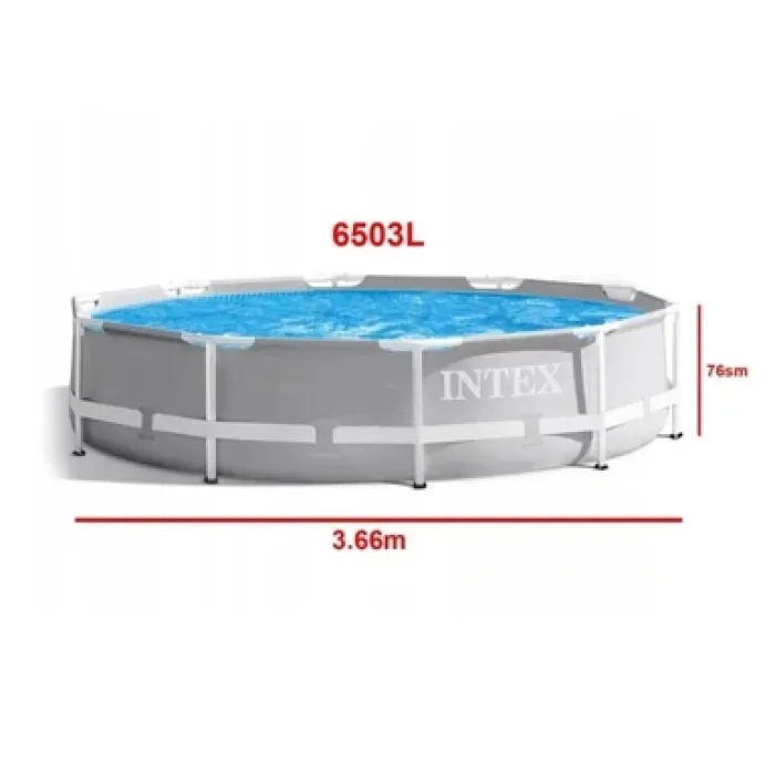 Peşəkar Intex 26710 Prism Frame Hovuz Dəsti (366x76 sm) Rəqəmsal Karkas Stabilliyi — Bakı