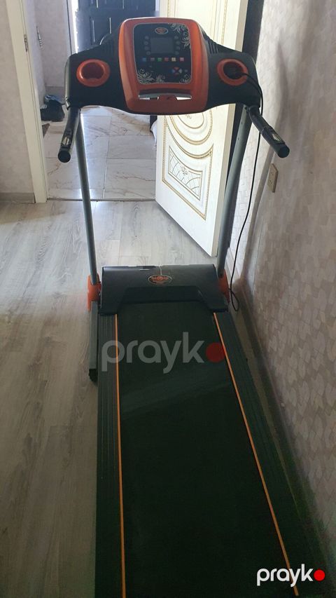 Qaçış trenajoru – elektrikli treadmill - Rəng: qara-narıncı - Konsol — Digah