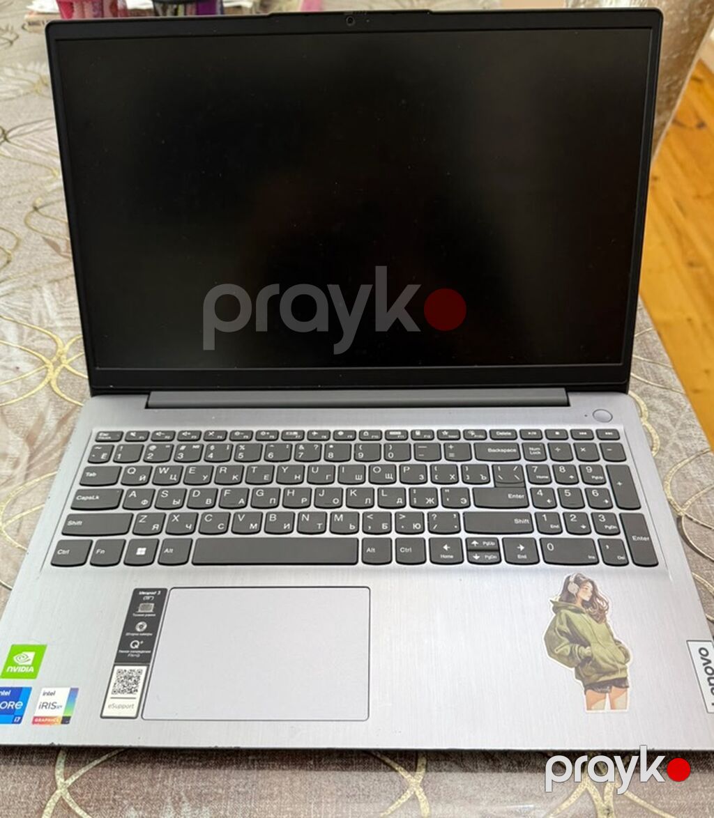 Lenovo noutbuk – 15.6" ekranlı, gümüşü korpuslu model. Texniki — Lenovo, Bakı (6)