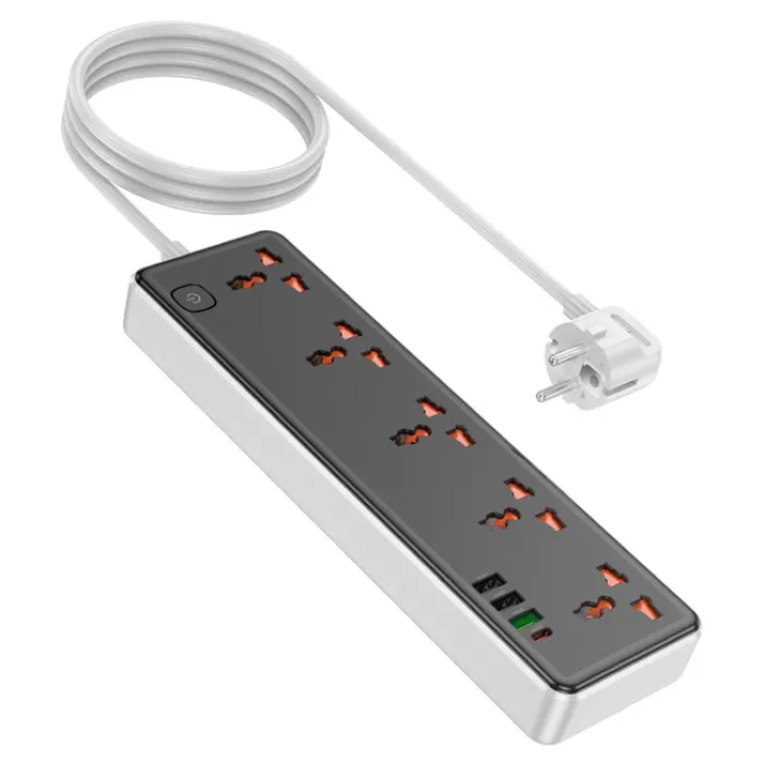 Hoco AC14A 5 Rozetkalı 30W Universal Elektrik Uzadıcısı — Mallar, Bakı (2)