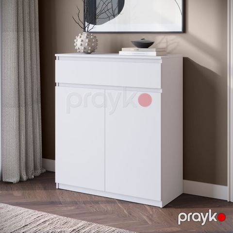 Komod mv_13900222, Ldsp, ağ, 107x40x92 sm — Bakı
