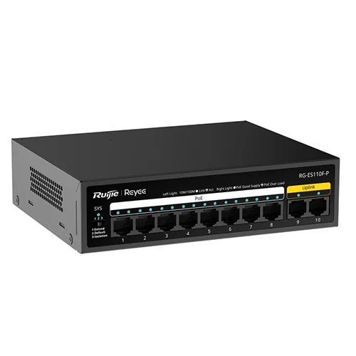 Reyee RG-ES110F-P Unmanaged Switch — Şəbəkə və server avadanlığı, Bakı (2)