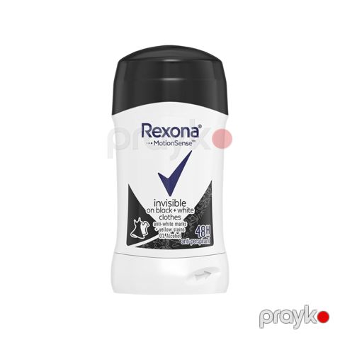 Antiperspirant Rexona MotionSense Invisible On Black + White 40 ml — Bakı