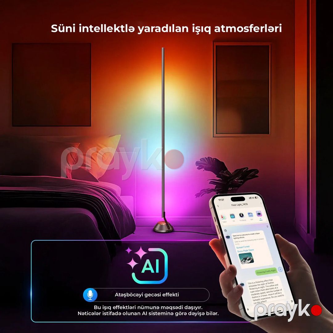 Künc döşəmə lampası Neewer NF01 Rgbw — Foto və video texnikası, Bakı (3)