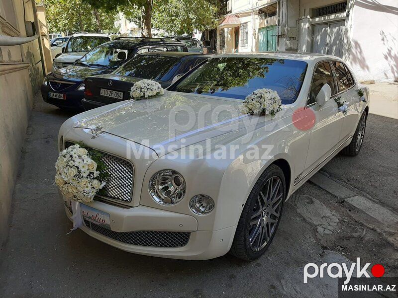 Bentley mulsanne white, 2021 il — Minik avtomobili icarəsi, Bakı (3)