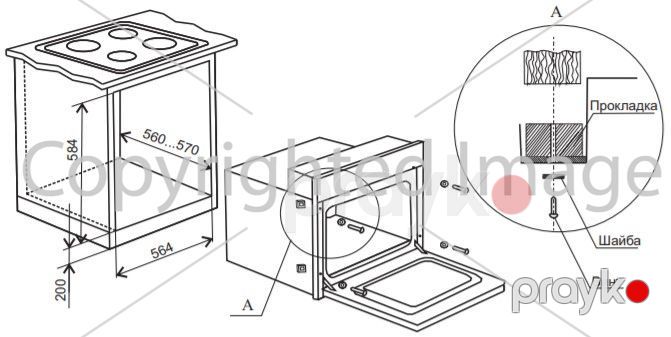 Quraşdırılan elektrik soba De Luxe 6006.05эшв-061 — Ev texnikası, Bakı (3)