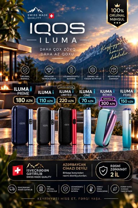 Iqos Iluma – daha çox zövq, daha az qoxu Model və qiymətlər: - Iluma — Electronic cigarettes
