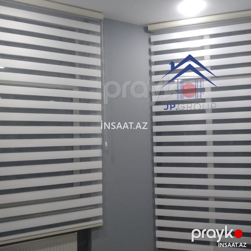 Zebra jalüzler — Pəncərələr, qapılar, balkonlar, Bakı (3)
