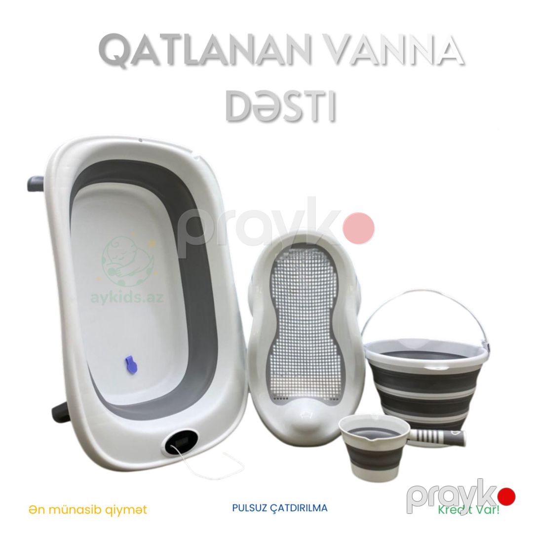 VD 01 4 Lü vanna dəsti termometrli — Pampers və gigiyena, Bakı (4)