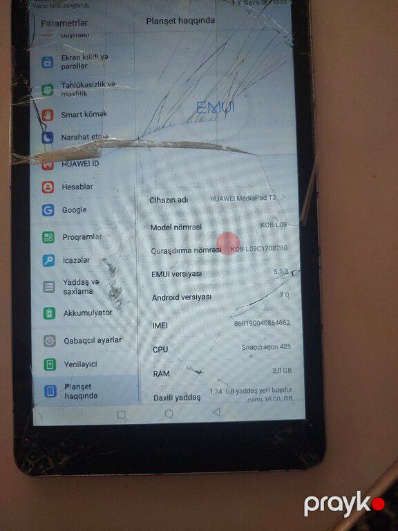 Planşet "Huawei Media Pad T3 7.0" — Planshetlər, Tovuz (3)