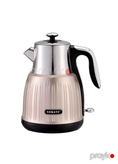 4857 Məhsulun adı: Elektrik çaydan Sokany SK-SH-1055 Rose/Silver — Bakı