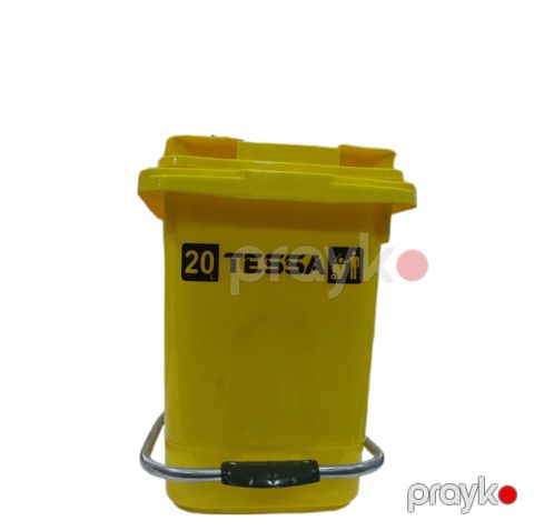 Zibil qabı Tessa, pedallı, sarı, 20 l — Bakı
