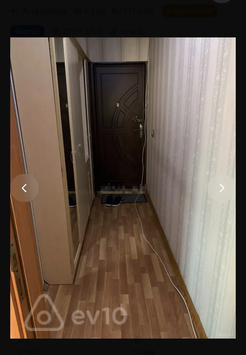 2 otaqlı mənzil, 48 m², Qara Qarayev pr. 59, — kirayə — Mənzil, Bakı (6)