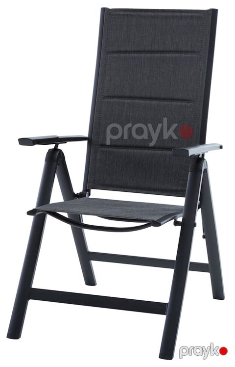 Bağ stulu Jysk Mysen, polyester/parça, qara/boz, 58x69x110 sm — Bakı