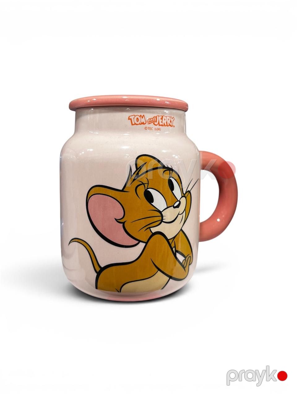 Krujka uşaqlar üçün Tom and Jerry, keramika, açıq çəhrayı — Mallar, Bakı (3)