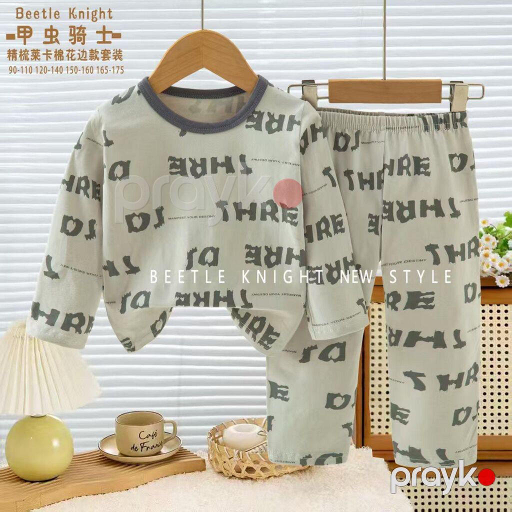 Uşaq üçün iki hissəli pijama dəsti - Model: Uzunqol köynək + uzun — Ev paltarı, Bakı (8)