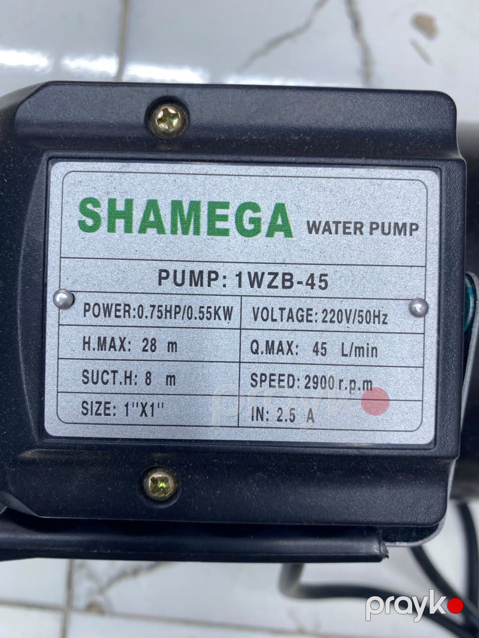 Su nasosu Shamega 1WZB-45 — Mallar, Bakı (3)