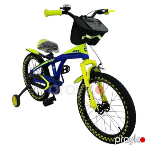 Uşaq velosipedi Toyou RB, 20", sarı/göy — Bakı