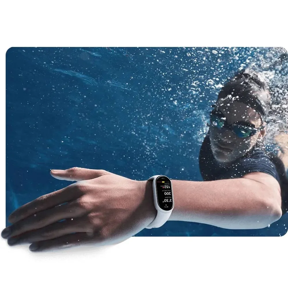 Smart saat Xiaomi smart Band 10 Glacier Silver — Mallar, Bakı (6)