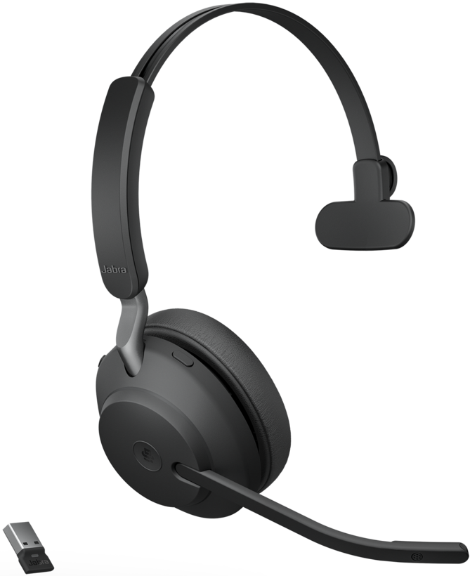 Jabra Evolve2 65 Link380a MS Mono Black (26599-899-999) — Periferik cihazlar, Bakı (2)