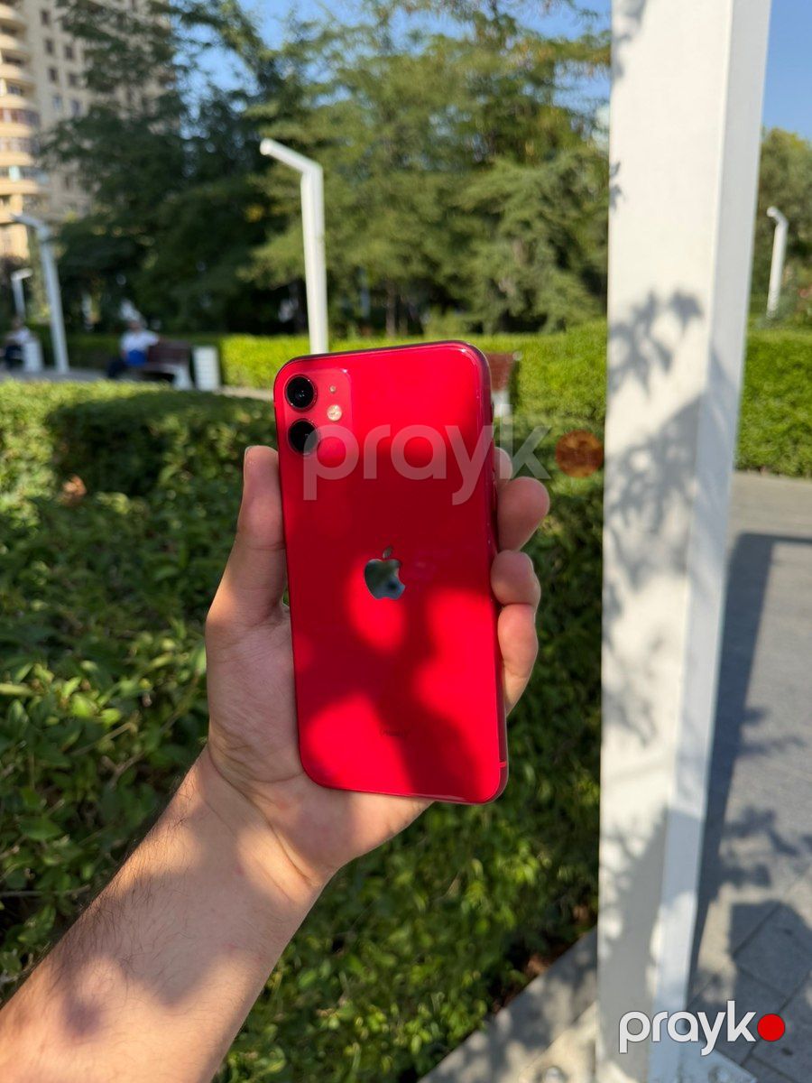 Apple iPhone 11 Red 64GB/4GB — Smartfonlar, Bakı (12)
