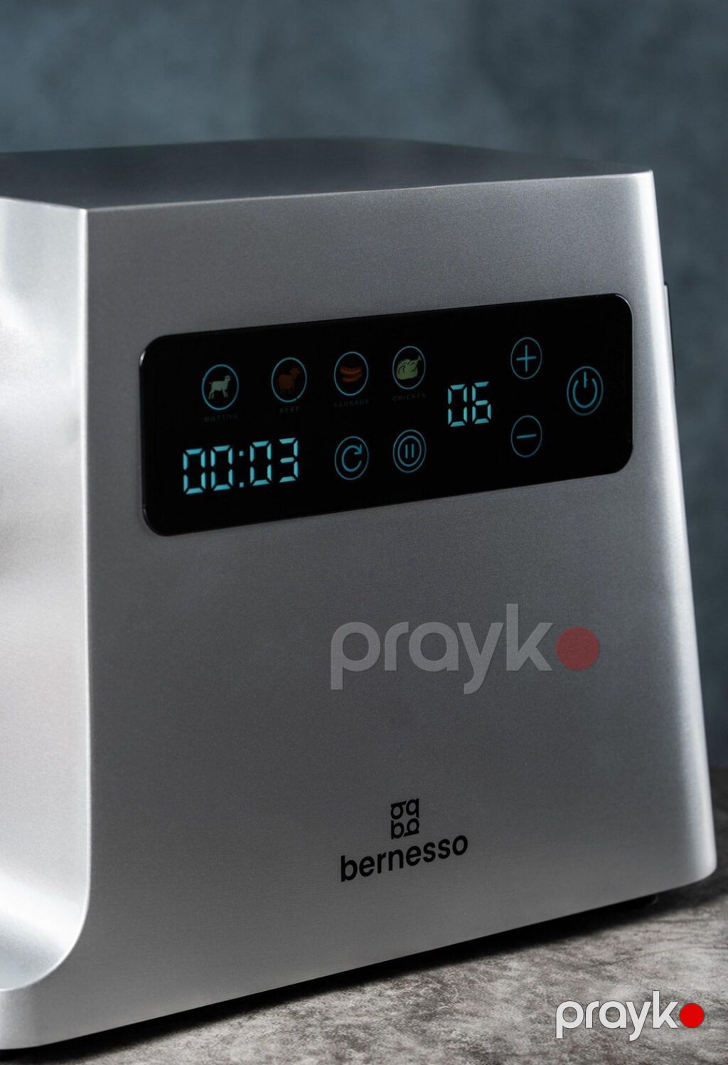 6103 Məhsulun adı: Ətçəkən maşın Bernesso 700 W gümüşü Brend — Ət xırdalayıcılar və qurğular, Bakı (2)