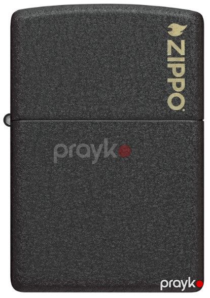 Alışqan Zippo Classic Black Crackle with Zippo Logo — Bakı