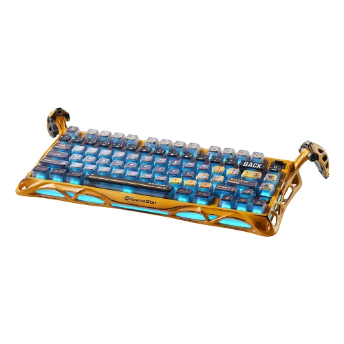 GravaStar Mercury K1 Pro Battle Worn Yellow Wireless Mechanical Gaming Keyboard — Klaviaturalar və siçanlar, Bakı (3)
