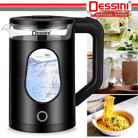 4597 Məhsulun adı: Elektrik çaydan Dessini DS32SS Black Brend — Yoboo az — Elektrikli su ısıtıcıları ve termoslar
