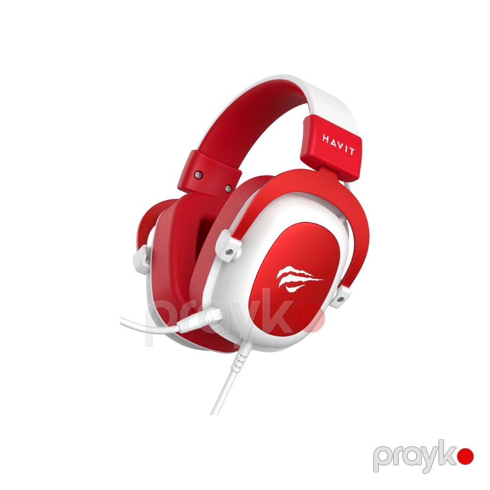 Havit Gamenote H2002D Mikrofonlu Gaming Qulaqlıq (Ağ + Qırmızı) (HVGMH-H2002d-WR) — Qulaqcıqlar, Bakı (2)
