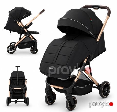 Uşaq arabası ABC Universal (2in1) Yenidoğulan 22 kq Kidilo_ AYKN_6530B Mini Qara — Bakı
