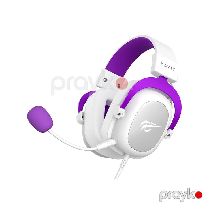 Havit Gamenote H2002D Mikrofonlu Gaming Qulaqlıq (Ağ + Bənövşəyi) (HVGMH-H2002d-WP) — Periferik cihazlar, Bakı (2)