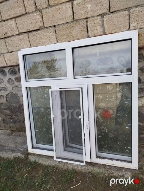 PVC pəncərə bloku 2 dənə - Material: ağ rəngli PVC profil - Ümumi — Qax