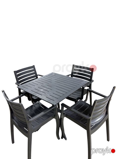 Bağ üçün mebel dəsti 4 nəfərlik qəhvəyİ — Bakı