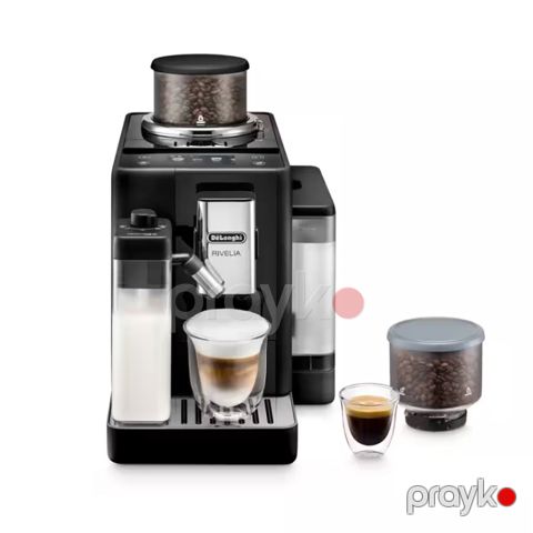 DeLonghi Rivelia EXAM440.55.B Qəhvə Maşını 19 Bar, 1450W, Dənli və Üyüdülmüş Qəhvə üçün — Bakı