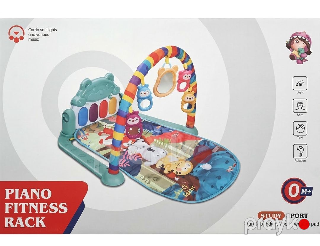 Musiqili oyun xalçası, parça/plastik, rəngbərəng — Mallar, Bakı (2)