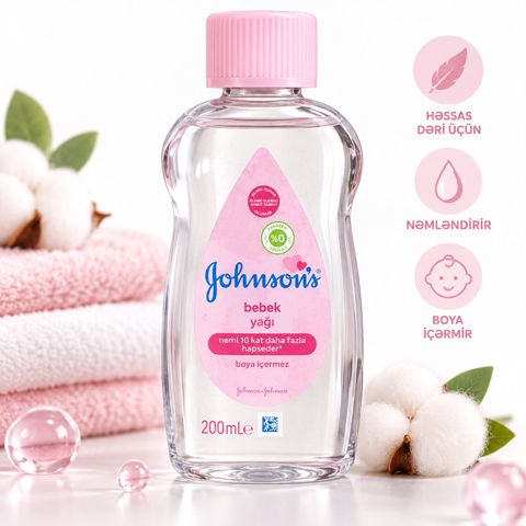 Uşaq yağı Johnson's Baby 200 ml — Bakı
