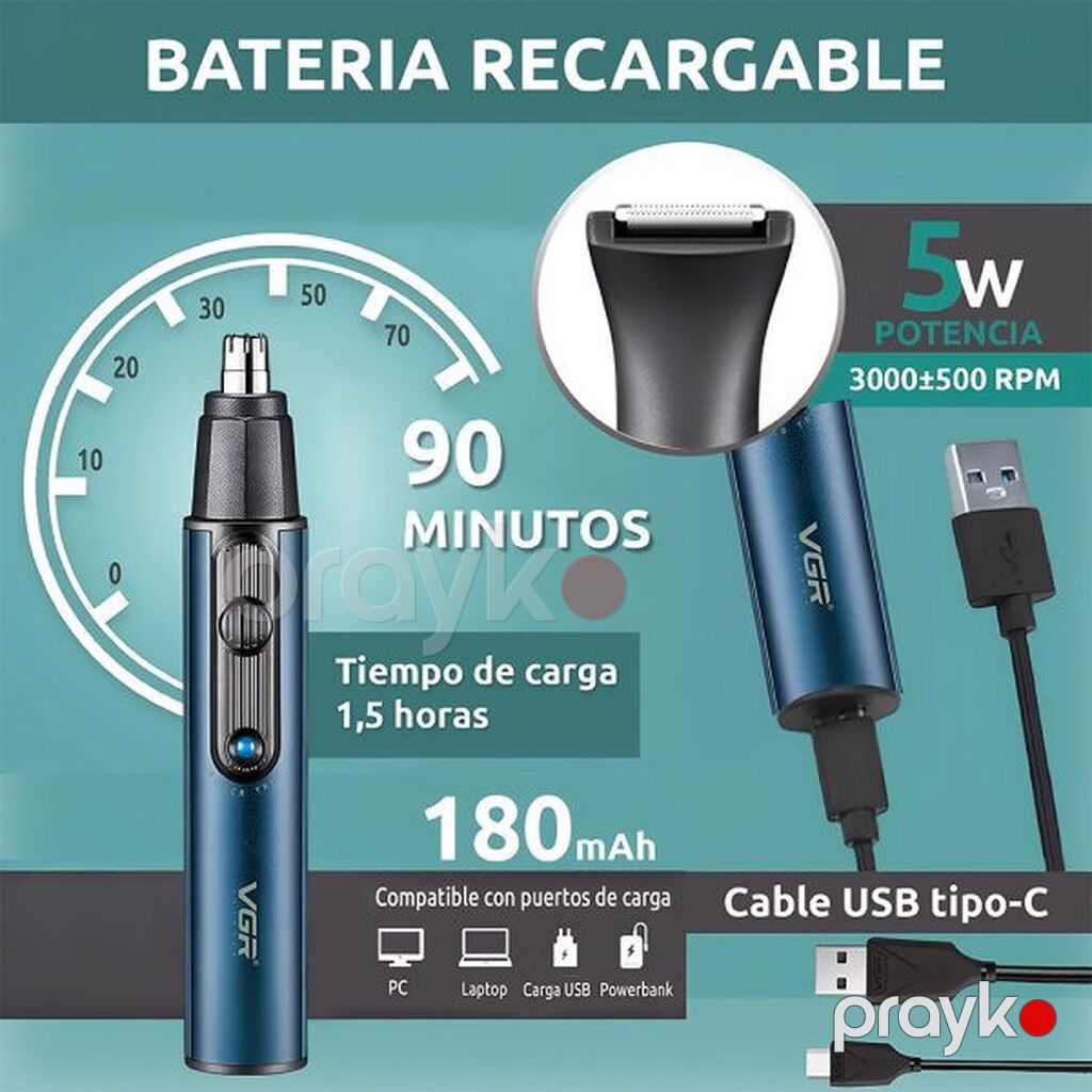 8489 Məhsulun adı: Trimmer VGR V-626 Blue Brend: VGR Kateqoriya — Saç kəsmə maşınları, Bakı (4)