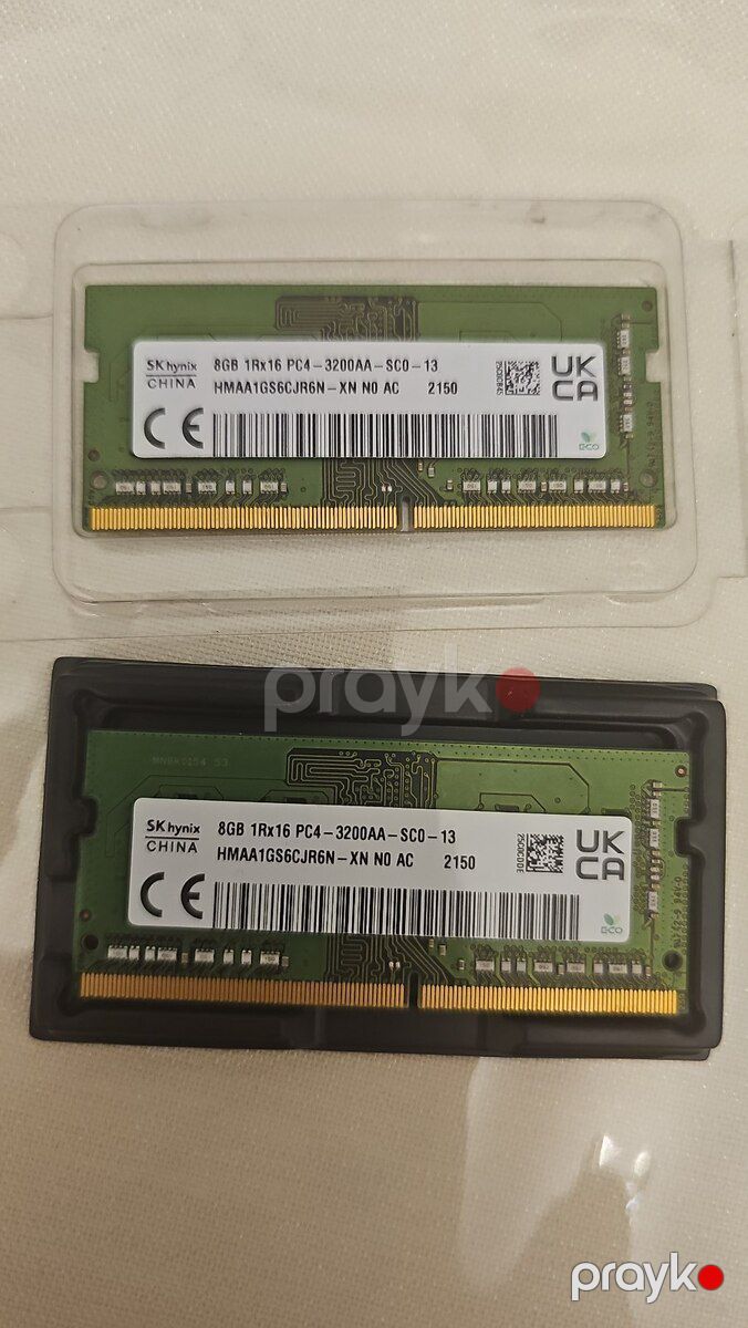 2x8 GB 3200MHZ Laptop ram — Kompüterlər və noutbuklar, Bakı (2)