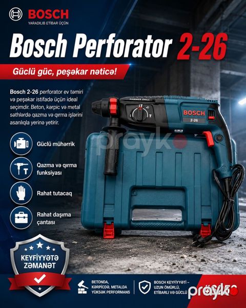 10983 Məhsulun adı: Perforator 2-26 800W Brend: No Brand — Bakı