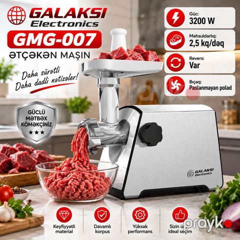 Məhsul: Ətçəkən maşın Galaksi GMG-007 Brend: Galaksi Kateqoriya — Bakı