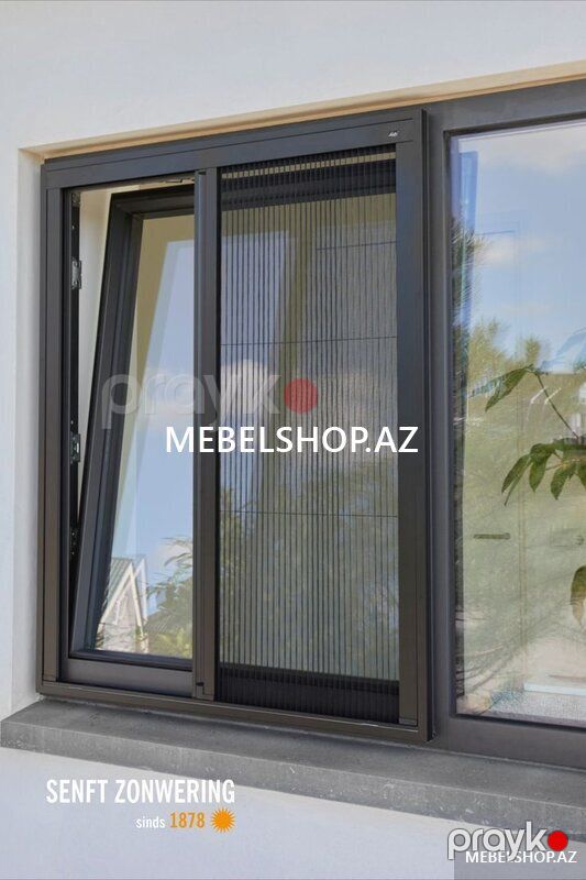 Sürgülü ağcaqanad toru — Pəncərələr, qapılar, balkonlar, Bakı (2)