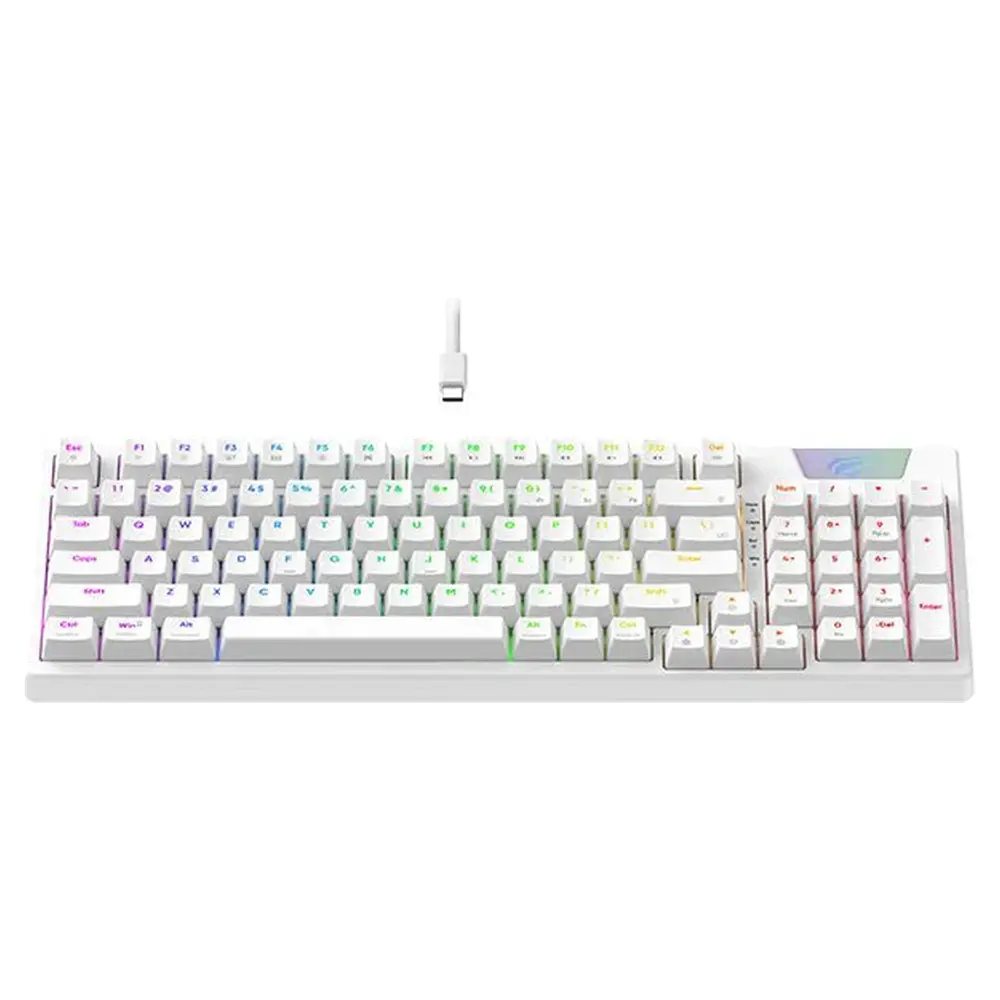 Havit KB885L-RU Gaming Keyboard RGB (Ağ) (6950676224665) — Bakı