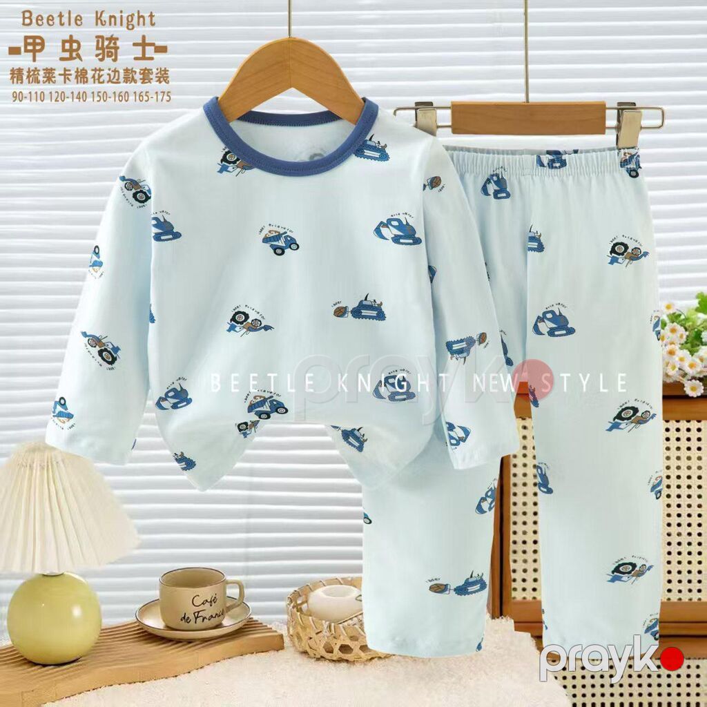 Uşaq üçün iki hissəli pijama dəsti - Model: Uzunqol köynək + uzun — Ev paltarı, Bakı (7)