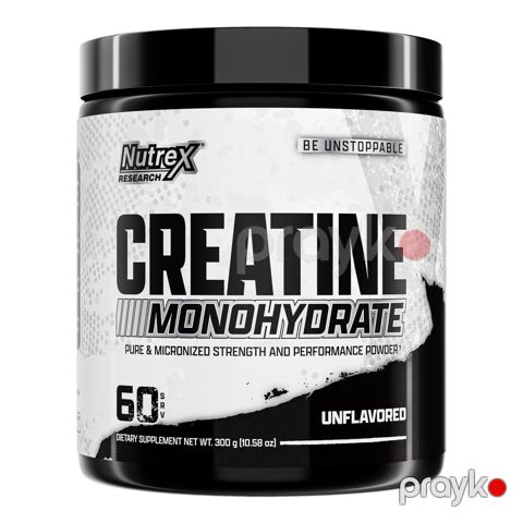 Kreatin No Brand Monohydrate Unflavored, 60 porsiya, 300 q — Bakı