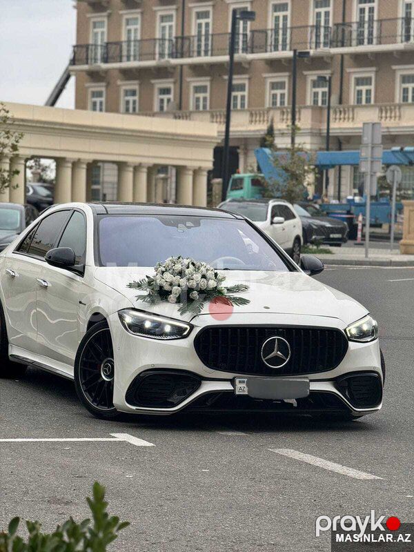 Mercedes mercedes bey gəlin toy maşıni sifarişi, 2021 il — Minik avtomobili icarəsi, Bakı (6)