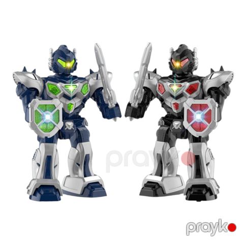 Robot, işıqlı, musiqili, batareya ilə işləyir, qırmızı, 3+ yaş - homestore_vm1546 — Bakı