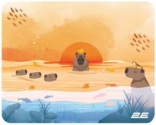 2E Capybarra S (2E-PAD-S-CAPY-YELLOW) Mouse Pad — Bakı
