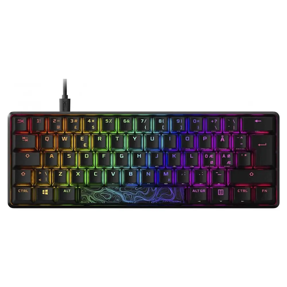 HyperX Alloy Origins 60 black 4P5N0AA — Pctech — Klaviaturalar və siçanlar