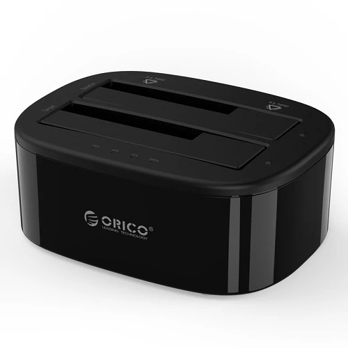 Orico 6228US3-C-EU-BK-BP 2.5/3.5 2-Bay 1 to 1 Clone Hard Drive Dock — Bakı